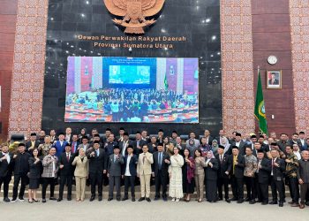 DPD Gerindra Sumut Hadiri Rapat Paripurna DPRD, Siap Dukung Program Prioritas Gubernur Sumut