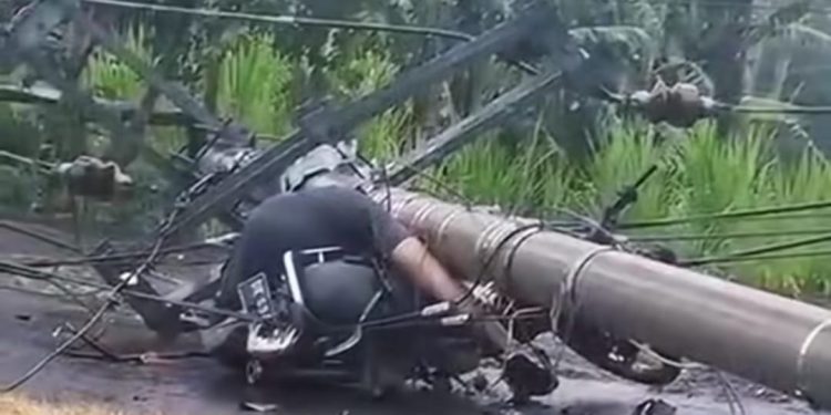 Mengenaskan, Staf DLH Karangasem Tewas Tertimpa Tiang Listrik Saat Pulang dari Sawah
