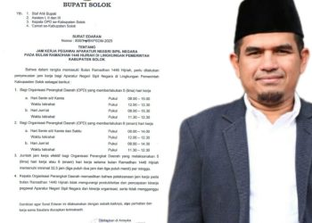 Surat Edaran Wabup Solok Soal Jam Kerja ASN di Ramadan Picu Keresahan Umat Islam