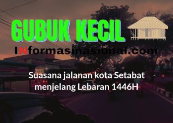 Suasana kota stabat menjelang lebaran