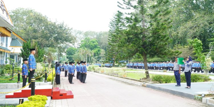 Bupati Langkat Tegaskan Efisiensi Anggaran dan Disiplin ASN di Upacara HKN