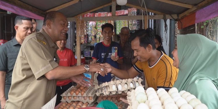 Bupati Langkat Syah Afandin Sidak Pasar Tanjung Pura, Pastikan Harga Stabil di Bulan Ramadan