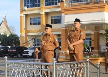 Pasca Cuti Lebaran, Pemda Pasbar Gelar Apel Gabungan Sekaligus Halalbihalal