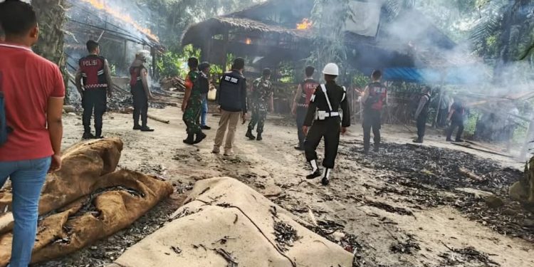 Denpom I/5 Medan Pimpin Razia Gabungan di Arena Judi Sabung Ayam Namo Bintang
