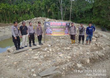 Polsek Talamau Sosialisasi Larangan Tamabang Emas Ilegal Di Talamau