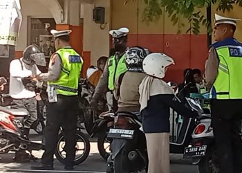 Satlantas Polres Pemalang Gelar Operasi Rutin di Jalan Pemuda, Puluhan Pelanggar Terjaring