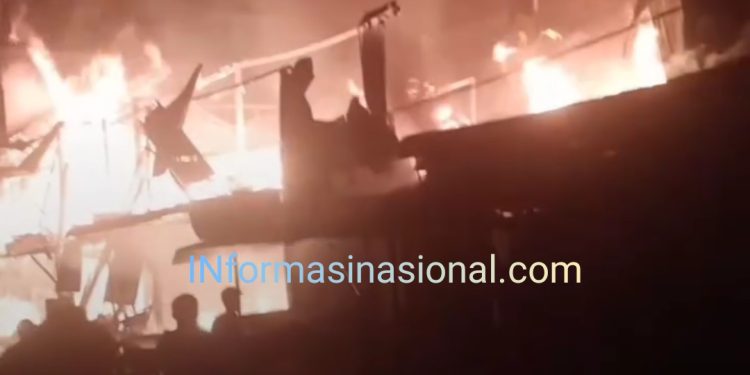 Kebakaran Hebat di Simpang 4 Bahorok, Langkat: Dua Korban Meninggal Dunia