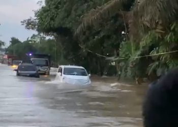 Banjir Satu Meter Lumpuhkan Lalu Lintas di Musi Banyuasin