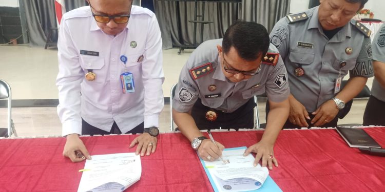 BNNK Binjai Teken Kerja Sama dengan Lapas Kelas IIA, Seluruh Pegawai Lolos Tes Urine