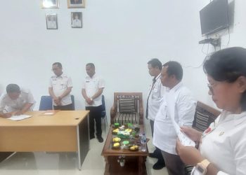 Jakkon Marbun Pamit, Pahala Lumbangaol Resmi Jabat Plt Kadisparpora Humbahas