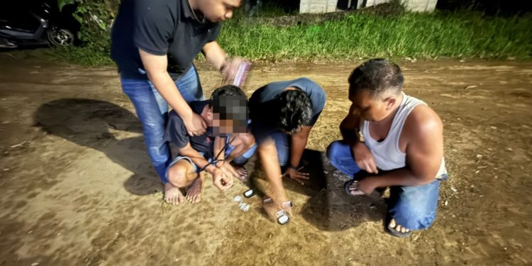 Polsek Sungai Beremas Ringkus Pengedar Sabu-Sabu, 36 Paket Kecil Disita Dari Tangan Pelaku