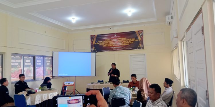 KPU Pasbar Gelar Evaluasi Internal Penyelenggaraan Pilkada Tahun 2024