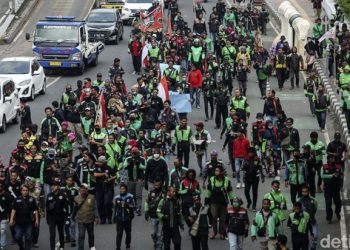 Demo Ojol di Jakarta Tersebar di 3 Titik: DPR hingga Patung Kuda