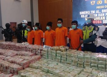 TNI AL dan BNN Musnahkan 2 Ton Kokain dan Sabu di Batam, Ungkap Jaringan Narkotika Internasional