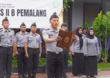Rutan Pemalang Gelar Upacara Khidmat Bersama Warga Binaan