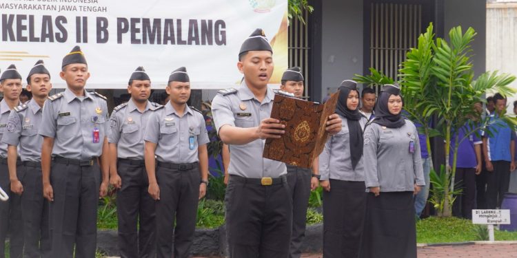 Rutan Pemalang Gelar Upacara Khidmat Bersama Warga Binaan