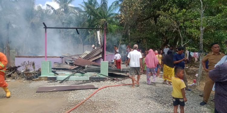 Rumah Kayu di Langkat Ludes Terbakar, Diduga Akibat Obat Nyamuk Bakar