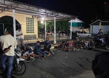 Polres Pasbar Amankan 13 Remaja Geng Motor Yang Terlibat Dalam Aksi Pengerusakan dan Pengeroyokan