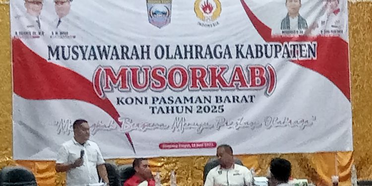 Wahidul Basri Terpilih Secara Aklamasi Sebagai Ketua Umum KONI Pasaman Barat