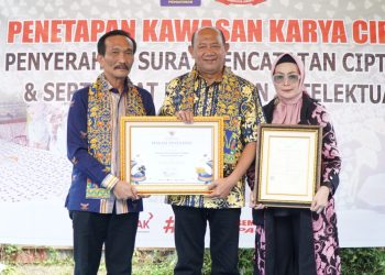 Syah Afandin Terima Sertifikat KIK, Kampung Batik Brandan Resmi Jadi Kawasan Karya Cipta