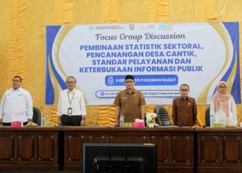 BPS Pasaman Barat Gelar FGD dan Canangkan Desa Cantik untuk Perkuat Forum Satu Data