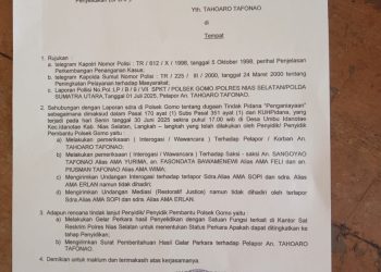 Mediasi Gagal, Penyidik Polsek Gomo Siap Tetapkan Mantan Kades sebagai Tersangka Pengeroyokan