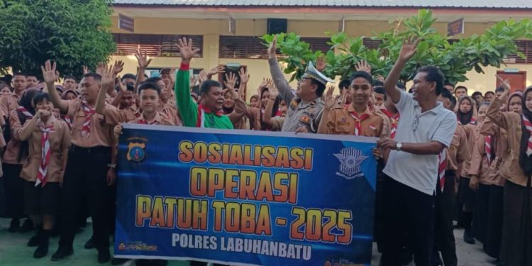 Satlantas Polres Labuhanbatu Sosialisasi Operasi Patuh Toba 2025