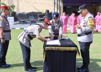 Mutasi Jabatan, Polres Labuhanbatu Laksanakan Sertijab Sejumlah Pejabat Strategis