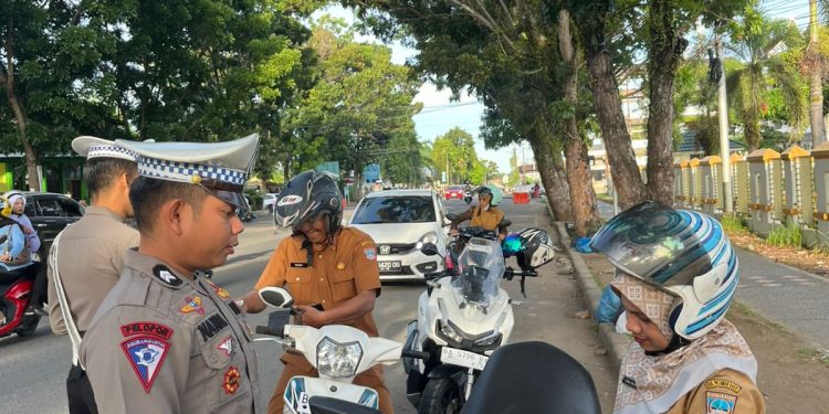 Satlantas Polres Pasaman Barat Tindak Puluhan Pelanggaran Lalu Lintas