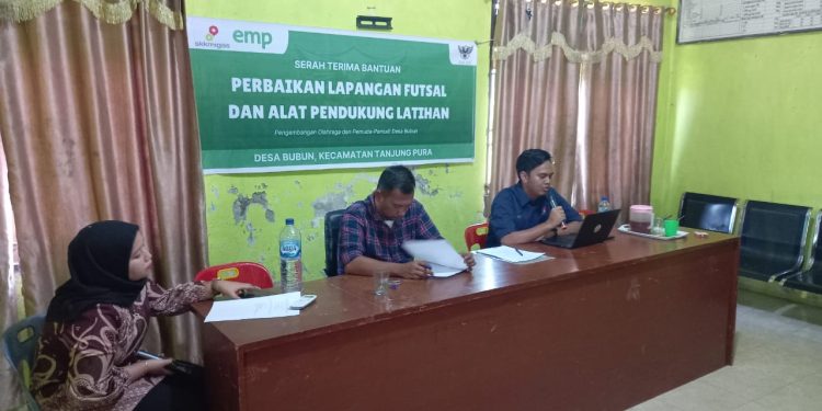 EMP Gebang Perbaiki Lapangan Futsal Desa Bubun, Dukung Pemuda Jauhi Perilaku Negatif Lewat Olahraga