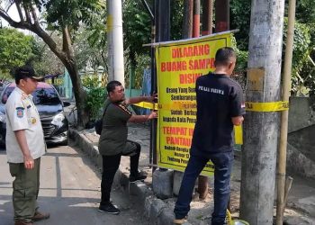 Satpol PP Pemalang Pasang Police Line Dititik Sampah Liar, Pelanggar Terancam Sanksi
