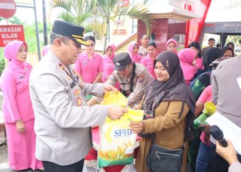 Polres Labuhanbatu Gulirkan 12 Ton Beras Murah, Warga Serbu GPM Polri