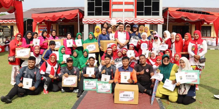 Semarak Merah Putih di Mapolres Labuhanbatu, Olahraga & Lomba Warnai Peringatan HUT ke-80 RI