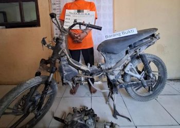 Polsek Bilah Hilir Amankan Mekanik Penggelapan Sepeda Motor