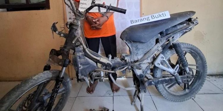 Polsek Bilah Hilir Amankan Mekanik Penggelapan Sepeda Motor