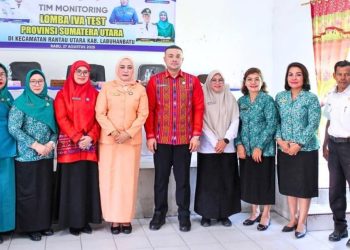 Tim Monitoring Lomba Iva Test PKK Provinsi Sumatera Utara Kunjungi Labuhanbatu