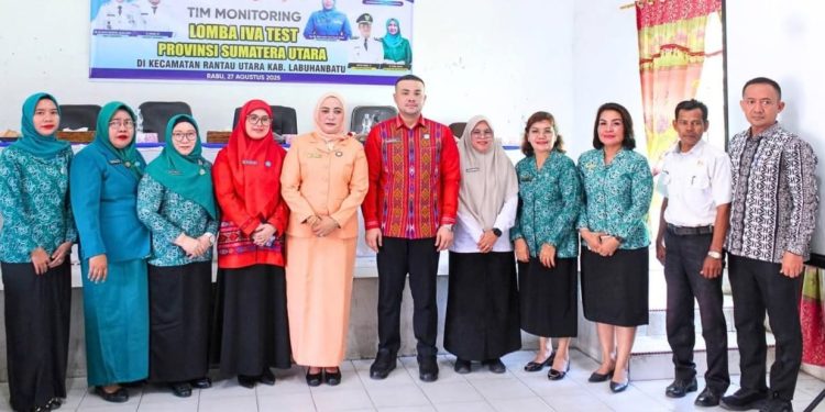 Tim Monitoring Lomba Iva Test PKK Provinsi Sumatera Utara Kunjungi Labuhanbatu