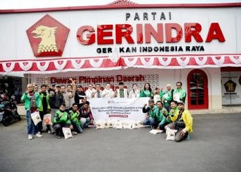 Gerindra Sumut Guyur 1.000 Paket Beras untuk Ojol, Sugiat Santoso Sampaikan Duka Cita untuk Affan