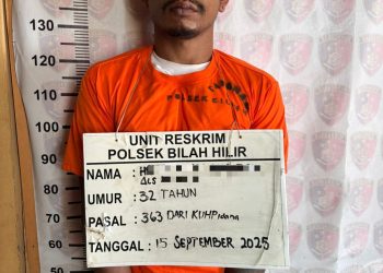 Pelaku Curanmor Diringkus Polsek Bilah Hilir
