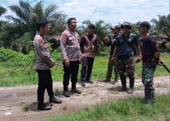 Dit Pamobvit Poldasu Gelar Anev Pengamanan Perkebunan Tanjung Garbus Pagar Merbau