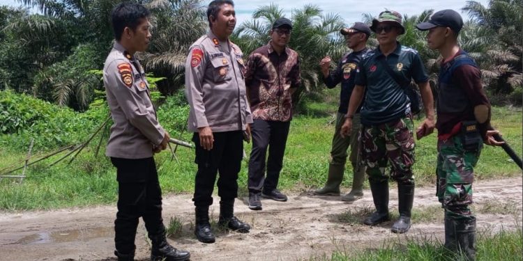 Dit Pamobvit Poldasu Gelar Anev Pengamanan Perkebunan Tanjung Garbus Pagar Merbau