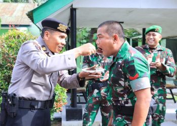 HUT ke-80 TNI, Polres Labuhanbatu Sajikan Kejutan di Markas Yonif 126/KC