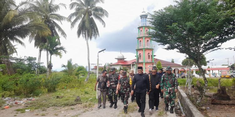 Tim Wasev Tinjau TMMD Ke -126 di Nagari Katiagan Kecamatan Kinali
