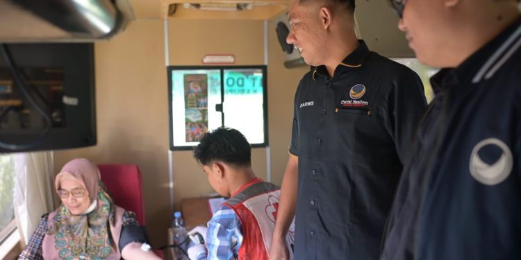 HUT ke- 14, Partai Nasdem Aksi Sosial Donor Darah di Labuhanbatu