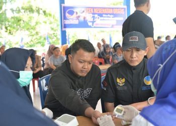 Semarak HUT ke-14, Partai Nasdem Labuhanbatu Gelar Pemeriksaan Kesehatan Gratis