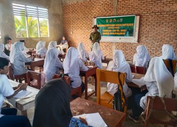 Antisipasi Pelajar Putus Sekolah, Personil TNI Kodim 0305 Pasaman Beri Motivasi Pelajar