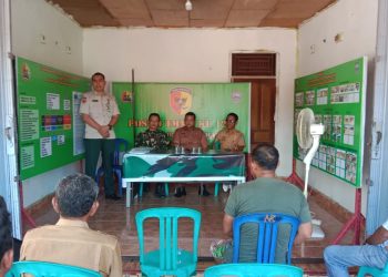 BPBD Pasbar Bersama Kodim 0305 Pasaman Gelar Sosialisai Antisipasi Potensi Bencana di Nagari Katiagan