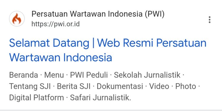 Situs Resmi PWI Dihack, PWI Pusat Janji Bangkit dengan Wajah Baru