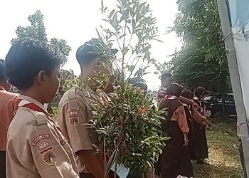 Ratusan Pohon Ditanam Siswa SMP 6 Pemalang Sebagai Wujud Nyata Cinta Lingkungan