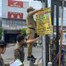 Menganggu Jalan Sejumlah Reklame Liar Ditertibkan Satpol PP Pemalang